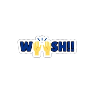 3&quot; x 3&quot; Woosh!! Die-Cut Sticker | Duke University | Cameron Crazies