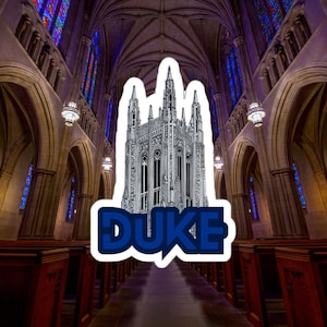 3&quot; x 3&quot; Duke University Chapel | Die-Cut Sticker