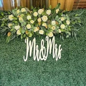 Mr & Mrs Sign, Wedding Backdrop, Mr and Mrs, Bridal Shower Backdrop ...