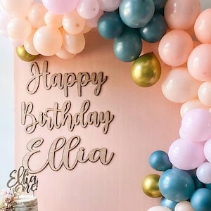 Birthday Decor,  Birthday Party Sign, Backdrop Birthday, Happy Birthday Sign, Happy Birthday Banner, , 3 or 4 word 10 x 26 inch each