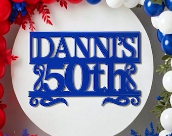 Custom Birthday Sign: Personalized Milestone Name Sign Wood Backdrop