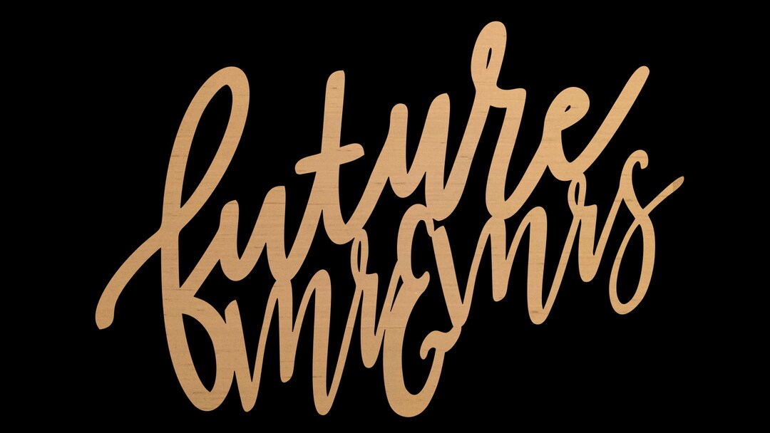 Future Mr and Mrs Sign 17.5 X 26 Inch Bridal Shower Wedding Unfinished ...