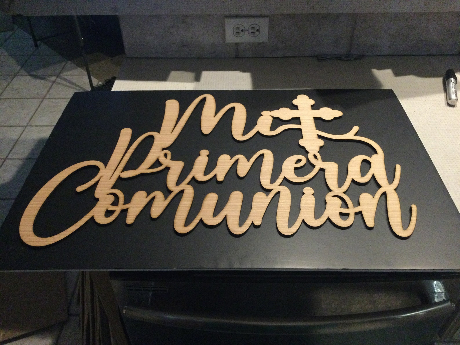 Mi primera comunion letrero de madera Español Mi Primer Etsy México