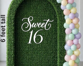 Sweet 16 wooden sign 26 inch wide word 12 inch tall