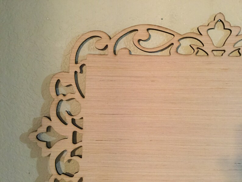 Rectangle Fancy Frame Plaque Shape Style 457824 Etsy