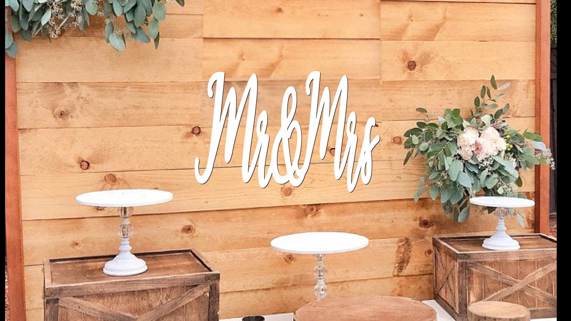 Mr & Mrs Sign, Wedding Backdrop, Mr and Mrs, Bridal Shower Backdrop ...
