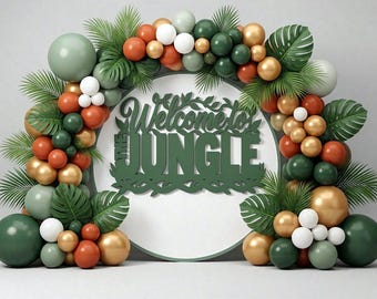 Welcome to the Jungle Sign Safari Theme Boys Nursery Wall Decor