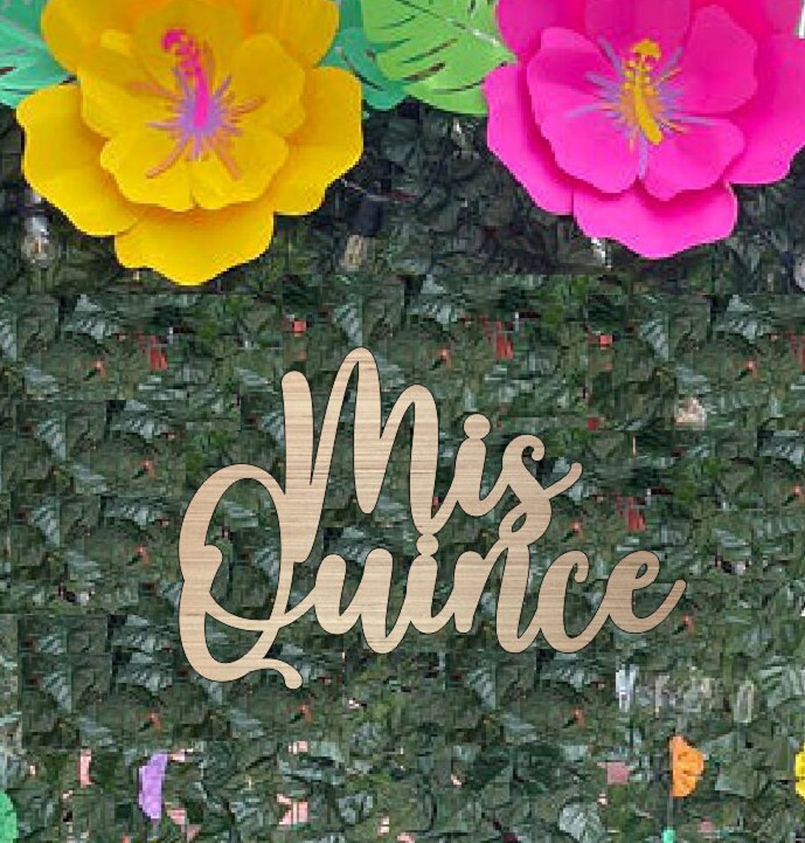 Mis Sign Mis Quince Sign, Quinceañera Sign, Happy Birthday Banner, 17 X 26 Inch ...