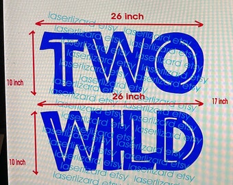 TWO WILD 10 x 26 inch unfinished 5 mm thick plywood