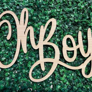 Oh Boy Sign | Oh Boy Wooden Sign | Gender Reveal | Cute Baby Shower back drop | Oh Baby Backdrop | Baby Announcement | Oh Boy