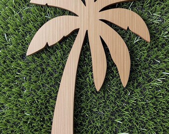 2 palm tree shapes 26 inch tall x 13 inch wide sign