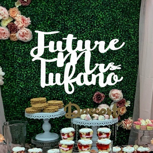 Future Mrs. Backdrop Greenery Bridal Shower Photo Backdrop Etsy