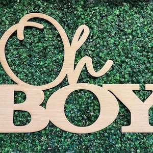 Oh Boy sign, oh boy wooden sign, rustic baby shower, bohemian baby boy shower decor, baby reveal, oh boy back drop, baby shower