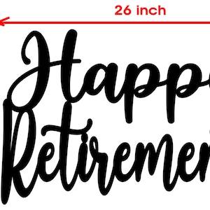 Happy Retirement Sign, Happy Retirement Banner, Wall Decor, Retirement Party Sign, Retirement Party Backdrop