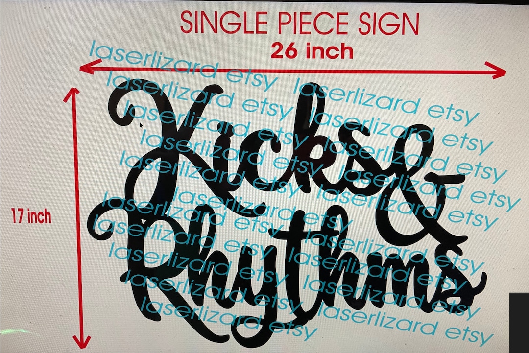 EXPRESS SHIPPING Kicks Sign 17 X 26 Inch Unfinished 5 Mm Thick - Etsy