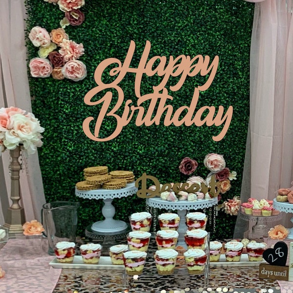 Happy Birthday Door Sign - Etsy