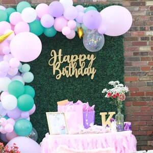 On The Wall Happy Birthday Banner Aus Recycelbarem Papier, 260 Cm, Blau - 2 Stück Für Partydeko