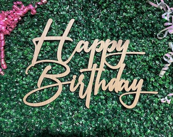 Happy Birthday Sign | Custom Party Backdrop Decor
