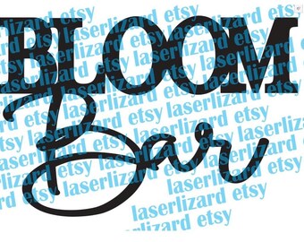 Bloom Bar wood sign, Wedding flower bar sign, baby shower flower bar sign