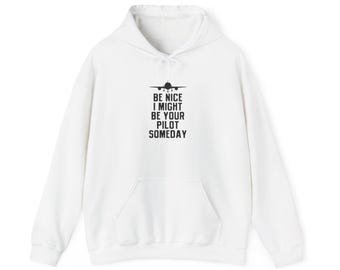 Pilot Hoodie, Aviator Sweatshirt, Airplane Lover Gift, Aviation Hooded Jumper, Aircraft Crew Top, Pilot Apparel