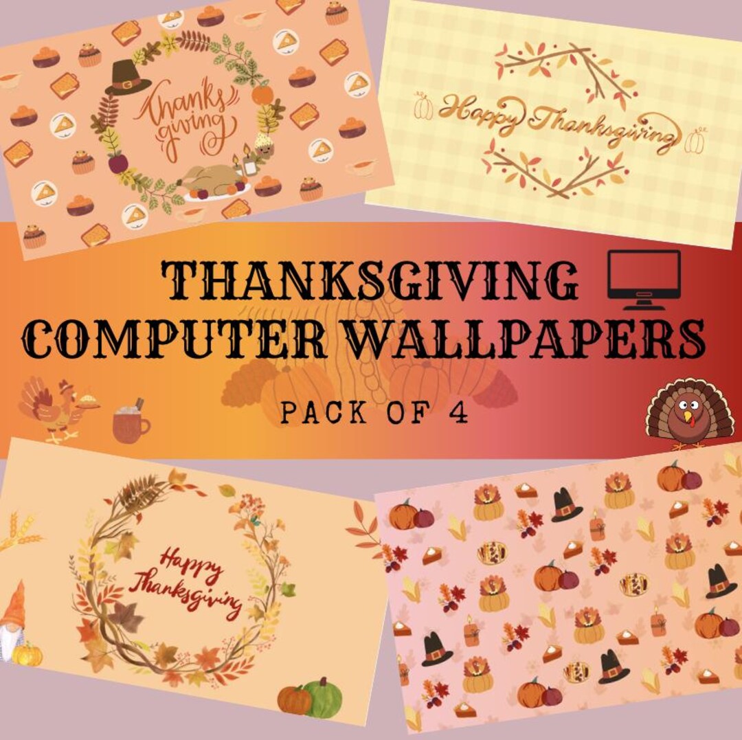 Thanksgiving Computer Background | Fall Desktop Wallpaper | Aesthetic
