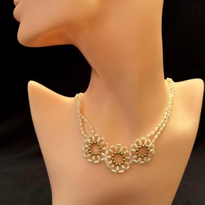 Liquidation Sale! Solid 14KT Gold Vintage Style Baroque Pearl Choker