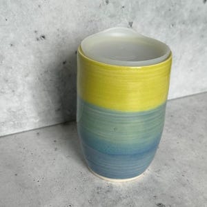 SPK (Sour Patch Kid) Ceramic Travel Mug: 13 fl oz, Silicone Lid