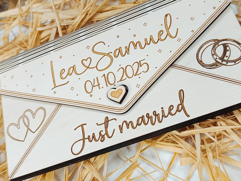 Money gift wedding, money gifts, personalized wedding gift, wooden money frame, personalized wedding gift, bride and groom image 3