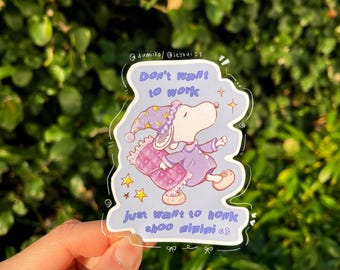 Snoopy Sticker |  Cute Dog Sticker | Funny Snoopy Sticker