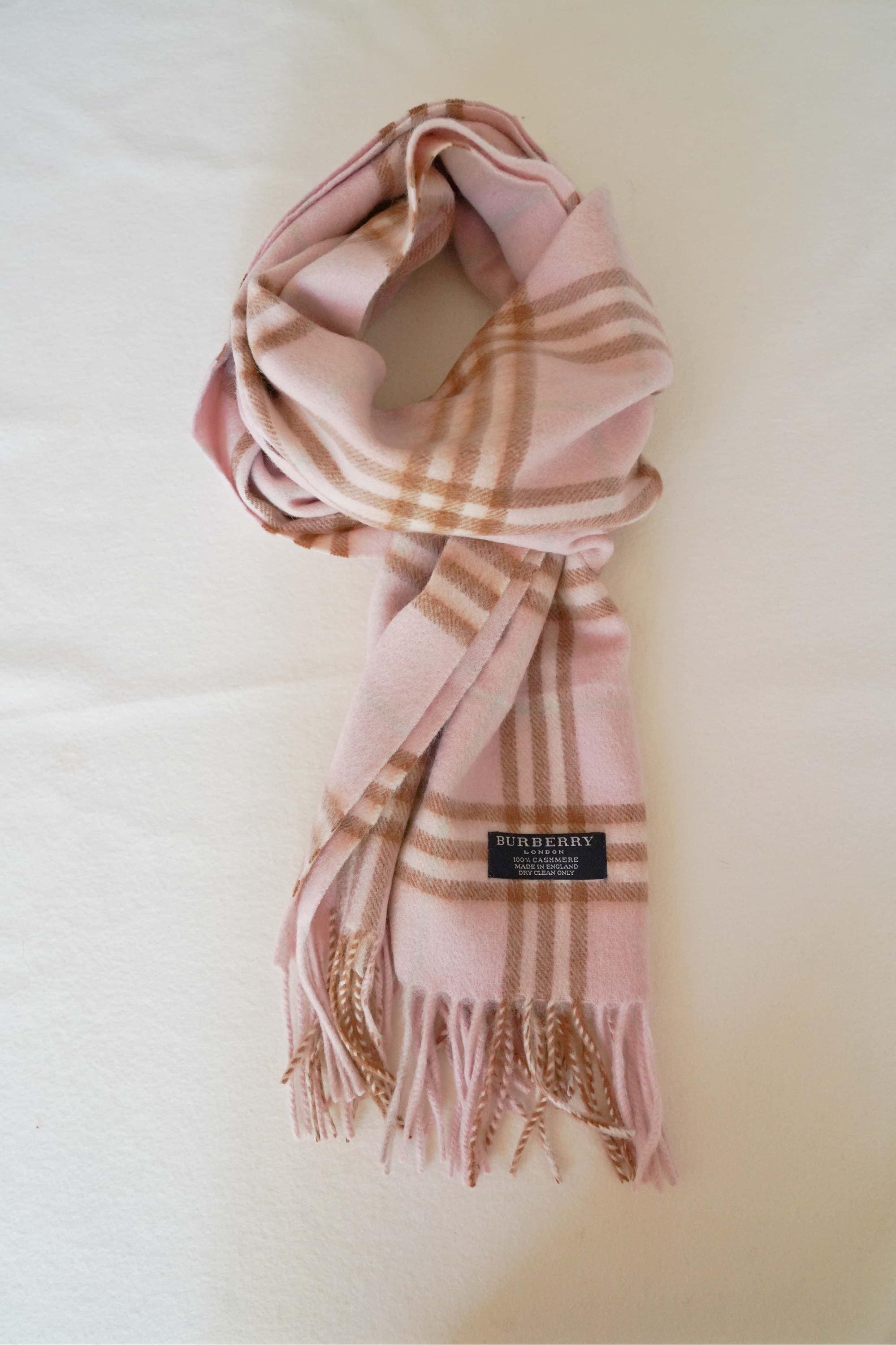 Authentic Burberry Burberry 50 Cashmere 50 Wool Scarf Rose Burberry 50  Cashmere 50 Wool Scarf Pattern Burberry 50