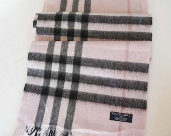 タグ付き バーバリーズ　ノバチェック　イギリス製　ウール　ショール　マフラー 未使用BURBERRYバーバリー ノバチェックマフラーストールショールスカーフ