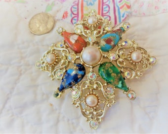 Vintage Sarah Coventry Galaxy Ornate Pin/Brooch