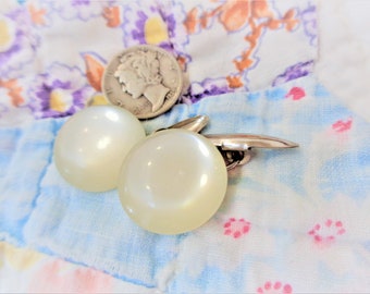 Luminous Vintage 1950's Moonglow Cufflinks/Buttons