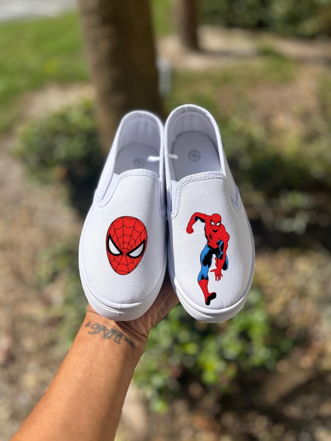 Spiderman Slip on Shoes - Etsy display picture 2