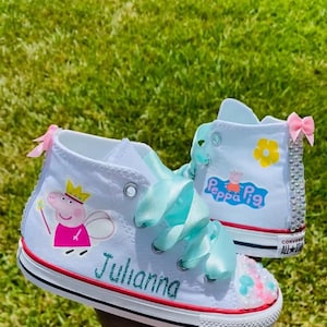 peppa pig Converse, elsa converse,,  any custom design