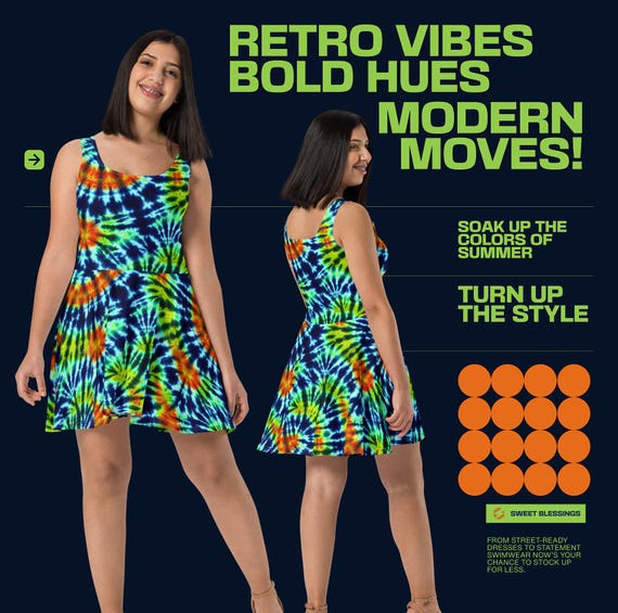 summer dresses skater style Trendy Skater Dress for Ladies Boho Tide Sleeveless Summer Dress for Teens -Chic Summer Dress Matching Swimwear