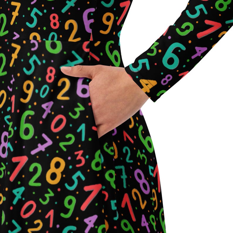 Math Magic Neon Numbers Teacher Dress - Perfect for Math Science ...