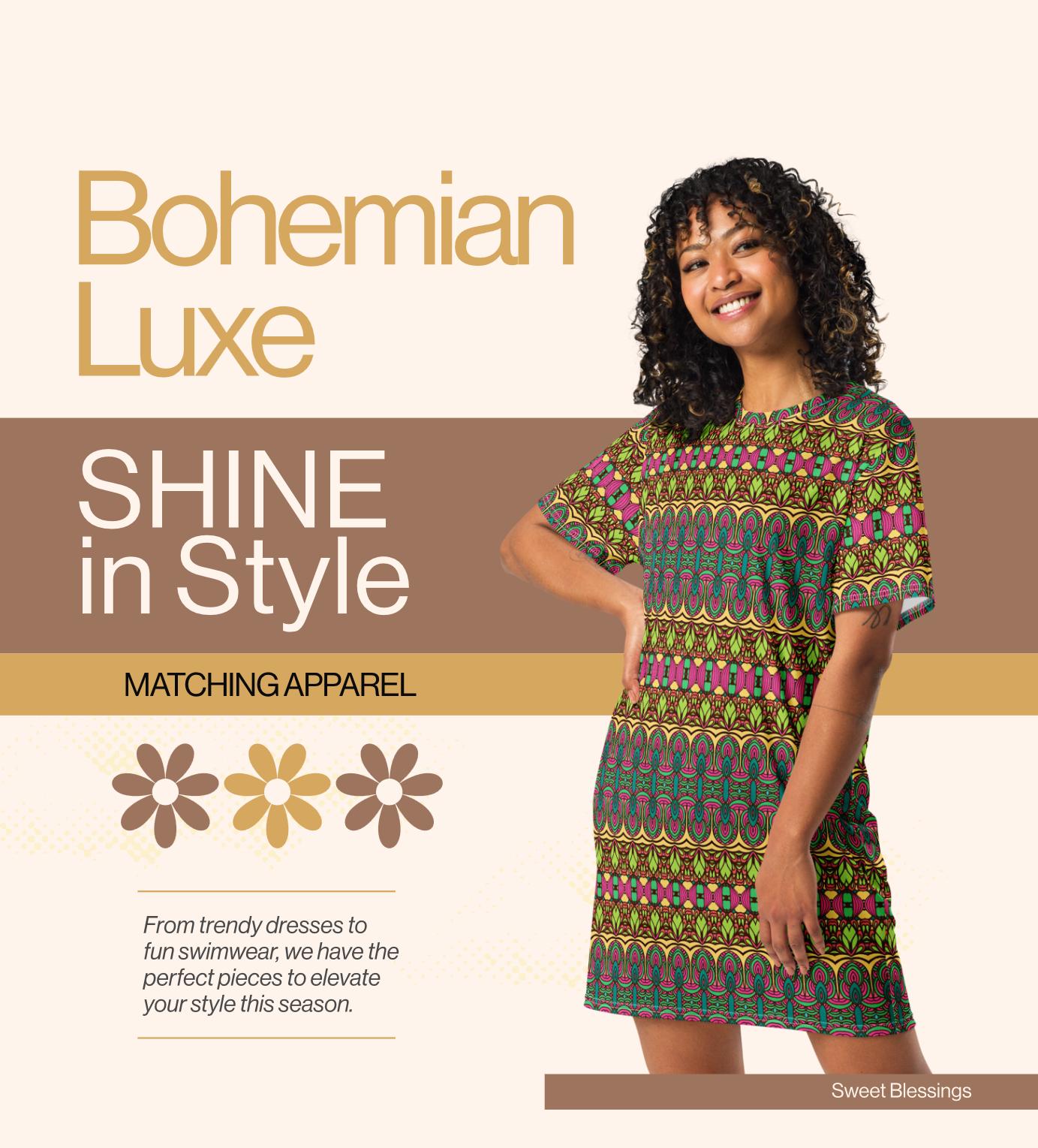 bohemian luxe dresses Summer Dress for Ladies – Ornate Boho Inspired Sundress for Teens – Trendy Summer Beach Cruise Vacation Matching Apparel Size:6-7 years pair these tonal floral newclearance Cupshe Beach Mood Striped