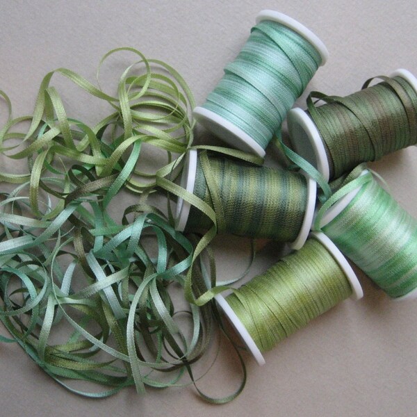 Daintree Rainforest mix - 15 Meter eines 2mm breiten Seidenbandes