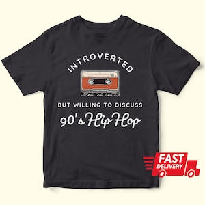 Funny introvert shirt 90s hip hop Shirt, old school hip hop Rap lover tee gift, vintage look tshirt, rap music t-shirt,