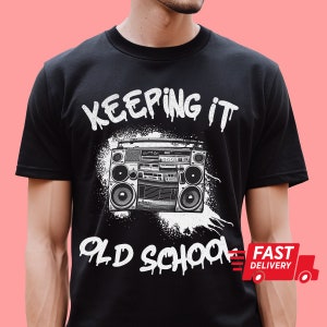 Old school hip hop shirt, vintage rap tee tshirt keeping it old school