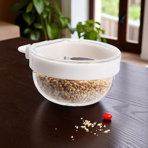 Bird Feeding Bowl Detachable Transparent Bowl Plastic Food Cup For Cage Convenient Hanging Seed Water Feeder for Parrots