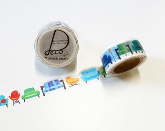 Round Top x Space Craft Washi Tape - Sofa