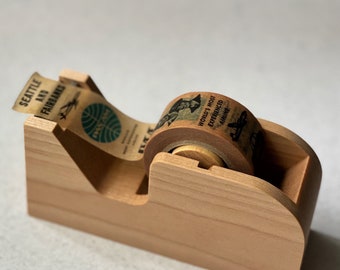 Classiky Wood Tape Dispenser - Natural