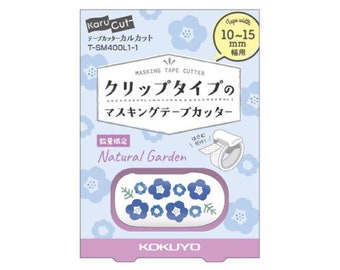 Kokuyo Karu Cut Washi Tape Cutter 10-15mm - Bouquet