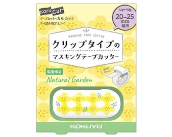 Kokuyo Karu Cut Washi Tape Cutter 20-25mm - Flower Garden