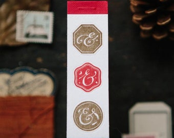 OURS Ampersand Letterpress Label Book