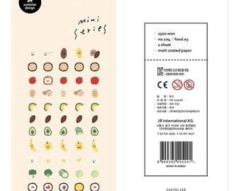 NEW - Suatelier Mini Series Stickers - Food 03