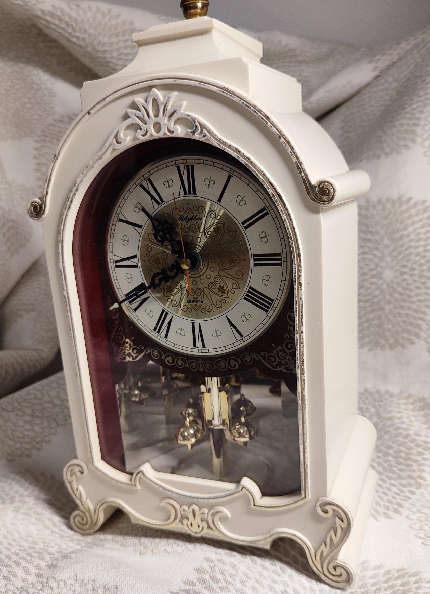 ORIENT トライアングル CLOCK ポストモダン　80s 90s 日本製 60s Rhythm (citizen) Musical Alarm Clock Mechanical, Rhythm