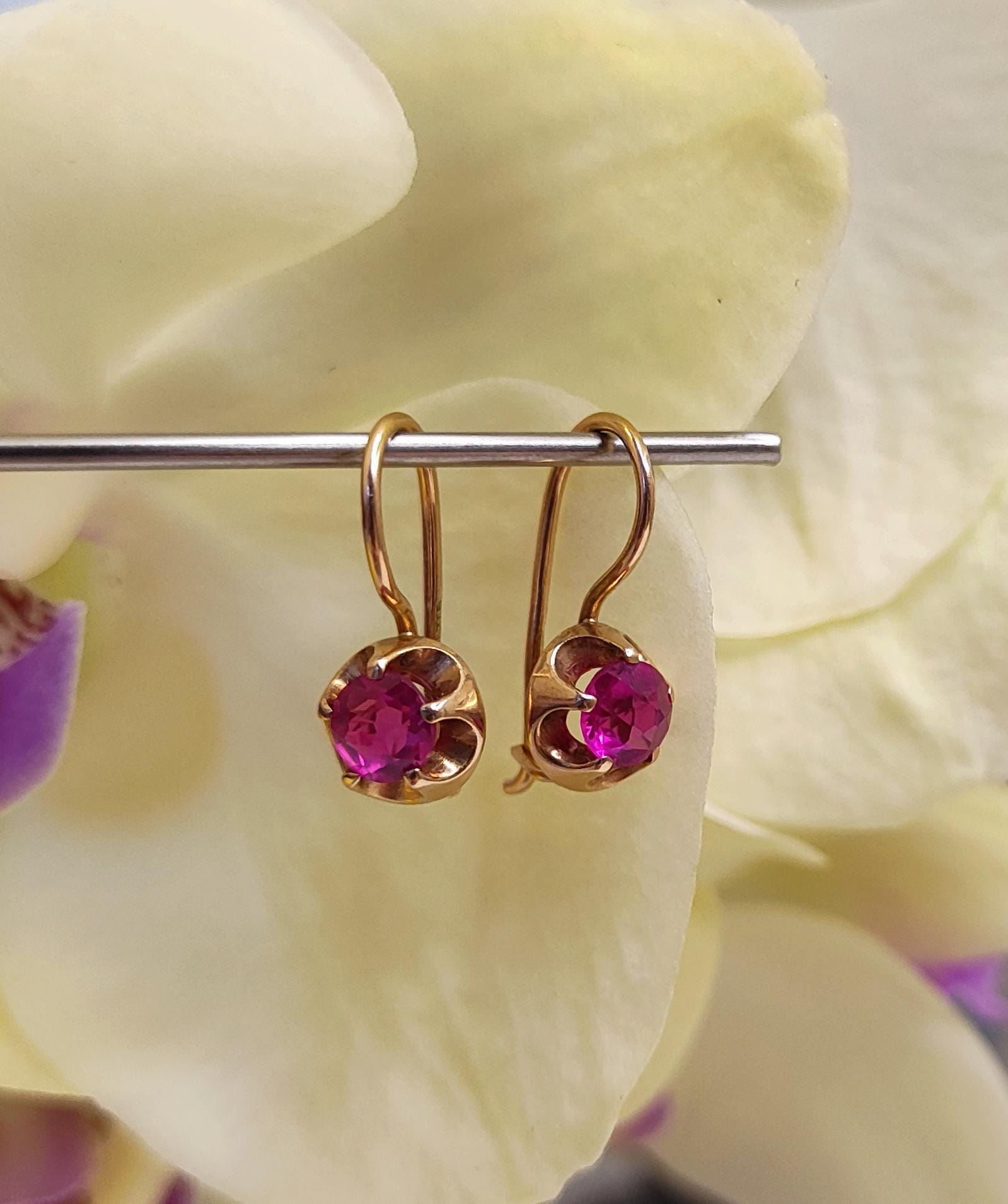 antique earrings russian gold earrings sale